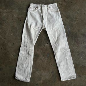 Vintage White Levi's x Redone